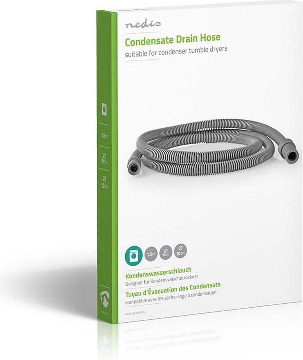 Produktbild Nedis Abluftschlauch 8 mm Rec TA - 10 mm gerade 1,5 m