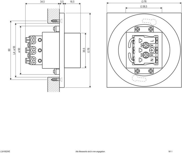 Produktbild EVN-Lichttechnik LED-Wandeinbauleuchte (3000 lm)