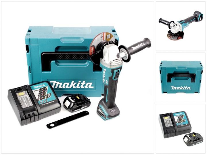Immagine prodotto Makita DGA 504 Y1J-P 18 V Smerigliatrice angolare brushless a batteria 125 mm in valigetta Makpac + (125 mm)