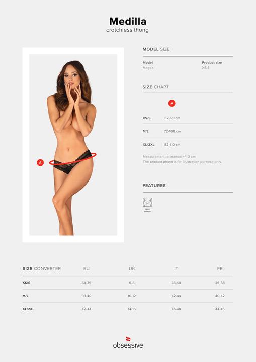 Immagine prodotto Obsessive Medilla (XL, XXL)