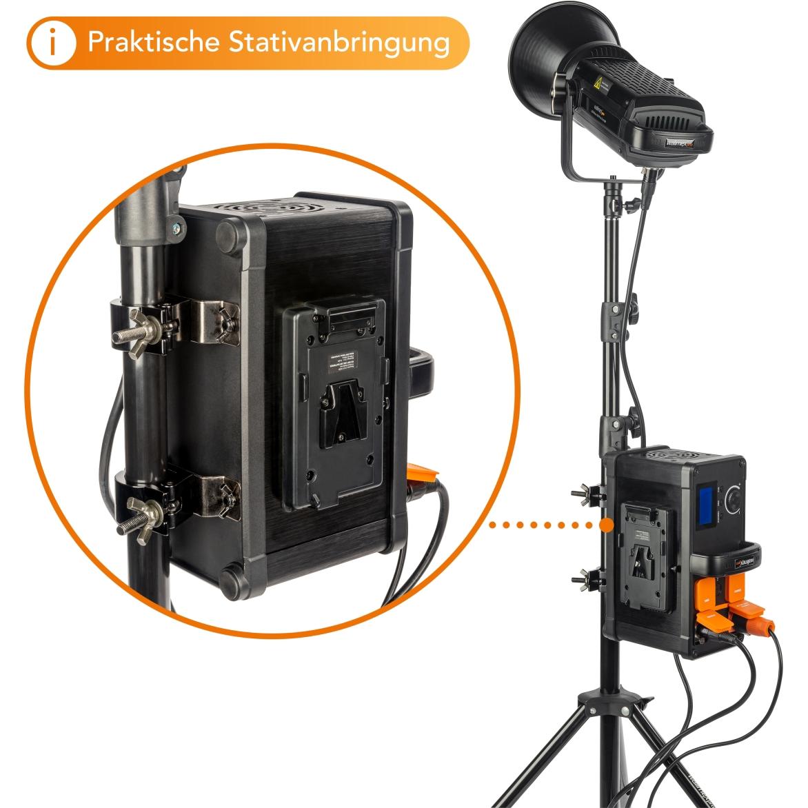 Thumbnail - Walimex pro LED Niova 350 Plus Daylight 350W 2er Set (Studioleuchte), Dauerlicht, Schwarz