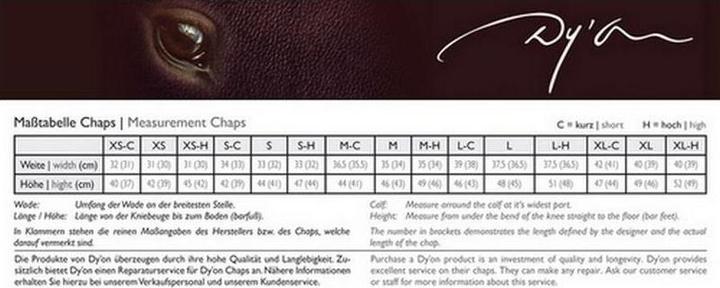 Actual product image Dy'on Chaps original (XL)