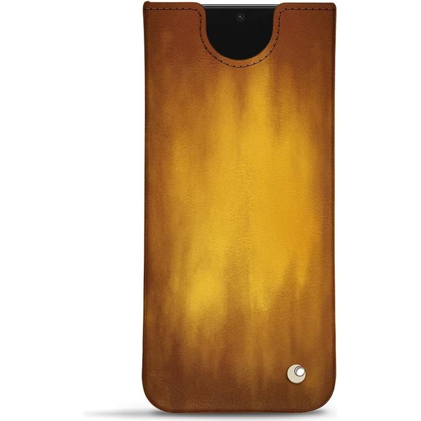 Noreve Lederschutzhülle (Samsung Galaxy S22 Ultra), Smartphone Hülle, Gold