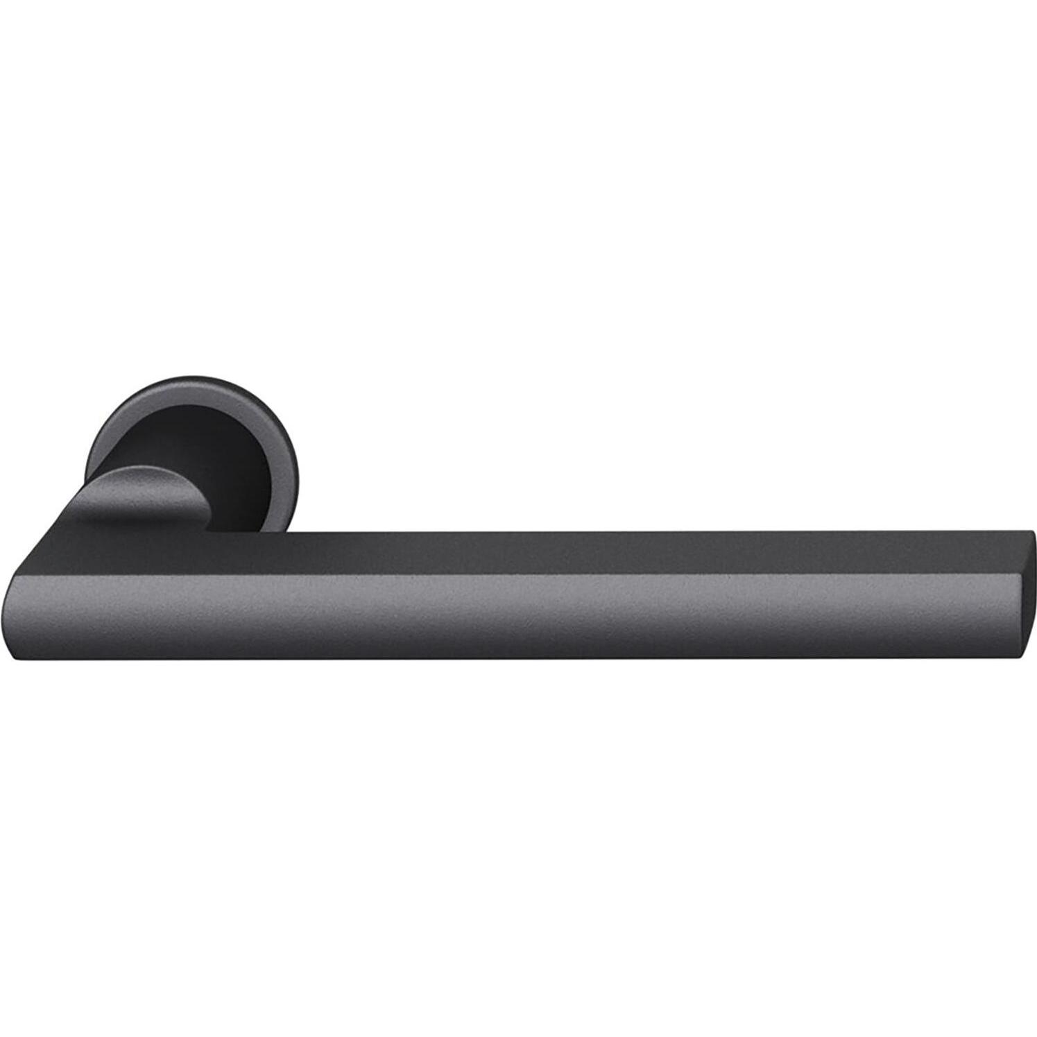FSB, Türgriff + Fenstergriff, Steckgriff 15 1035 auf Mini-Rosette, Türstärke 39-48 mm, Aluminium schwarz (Türgarnitur)