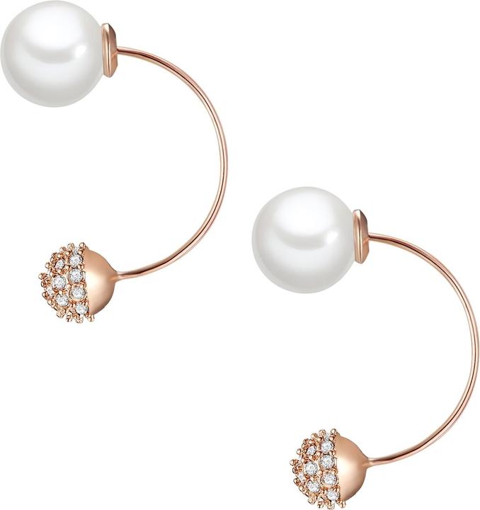 Produktbild Lulu & Jane Damen Messing Crystal Muschelkernperle roségold - 29589 (Messing)