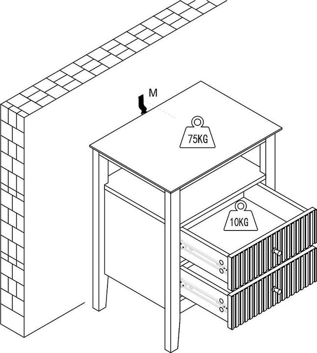Produktbild Vente-unique Niriva (48 x 35 x 62 cm)
