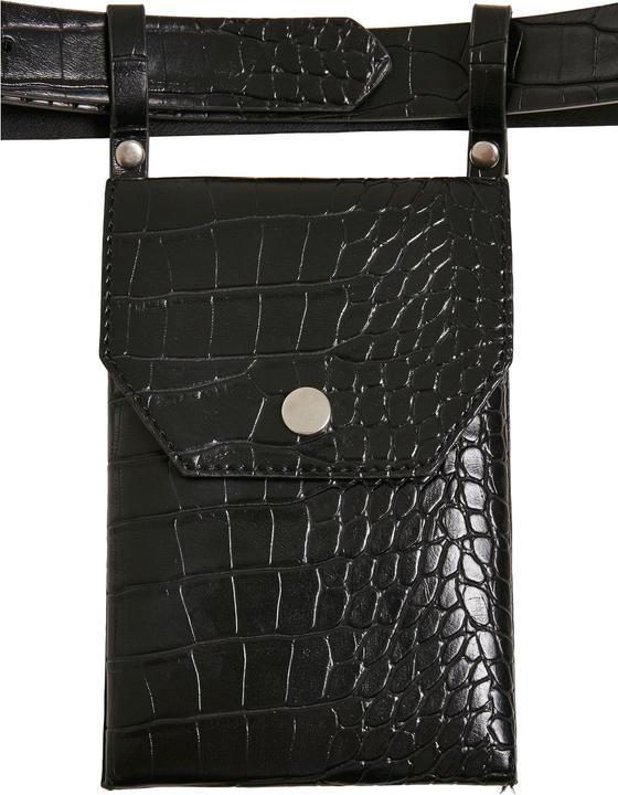 Actual product image Urban Classics Croco Synthetic Leather Belt With Pouch (L)
