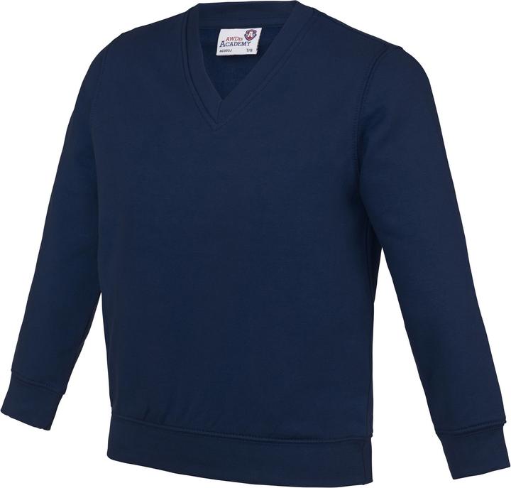 Produktbild Awdis Academy Junior Schul Sweatshirt mit VAusschnitt (152)