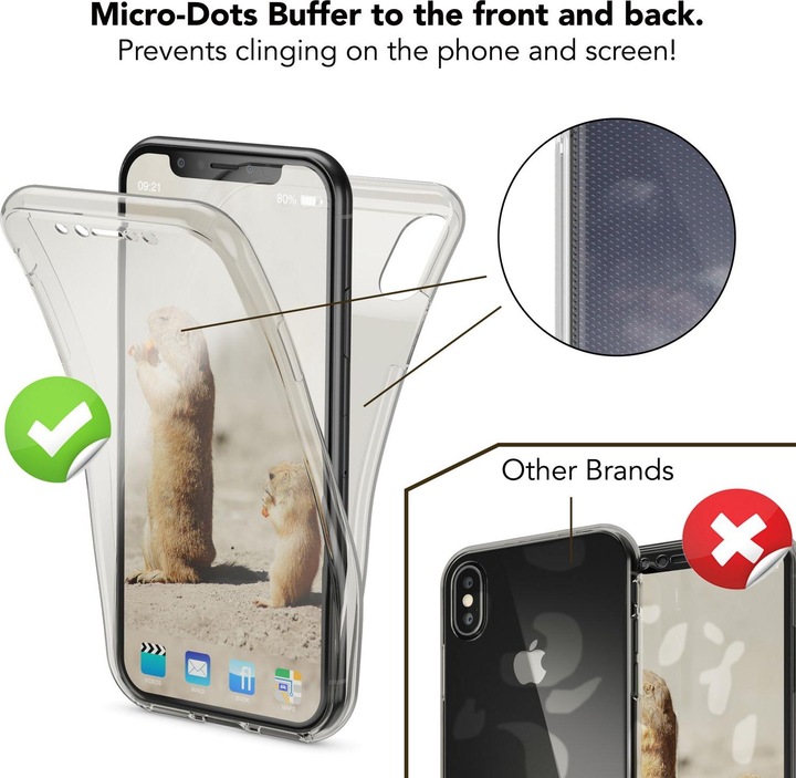 Produktbild Nalia 360 Grad Handyhülle (Apple iPhone XS, Apple iPhone X)