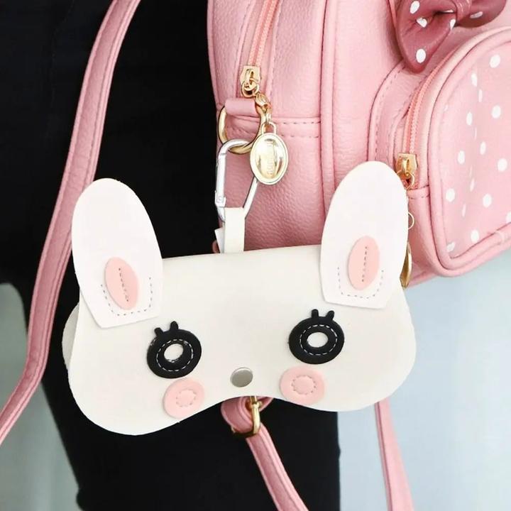 Actual product image Only-Bags.Store Cartoon Portable Sun Eye Glasses Box PU Leder Brillenetui Sonnenbrille