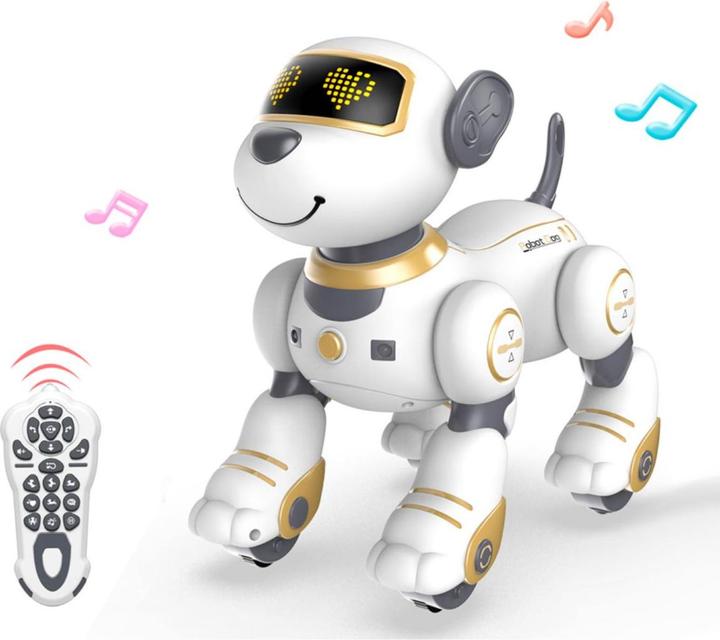 Image du produit VR Shinecon Chien animé télécommandé avec effets sonores et lumineux - Marcus