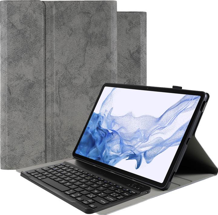 Produktbild Cazy Tastatur Hülle Kompatibel mit Samsung Galaxy Tab S8+ - Schutz Etui mit magnetisch Abnehmbarer (Galaxy Tab S8+)