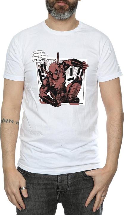 Immagine prodotto Deadpool Breaktime Tacos Maglietta Uomo (L)