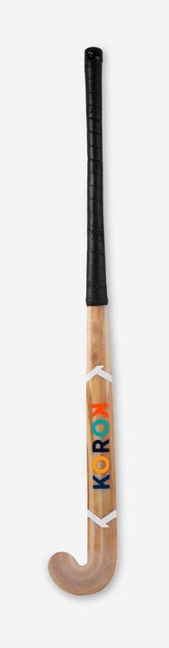 Immagine prodotto Korok Bastone da hockey per bambini in legno per interni - FH100 multicolore (34 cm, A sinistra)