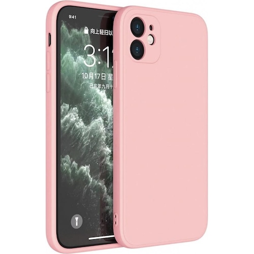 Screenguard Liquid Silicone Case (Apple iPhone 12 mini), Smartphone Hülle, Rosa