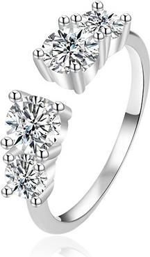 Produktbild Agato - Sparkling silver ring with zircons AGT-R06W42 - Circuit: 62 mm (62)