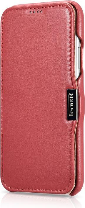 Produktbild iCarer iPhone X/XS - Luxury Series Flip Case Rot RIX02 (Apple iPhone X)