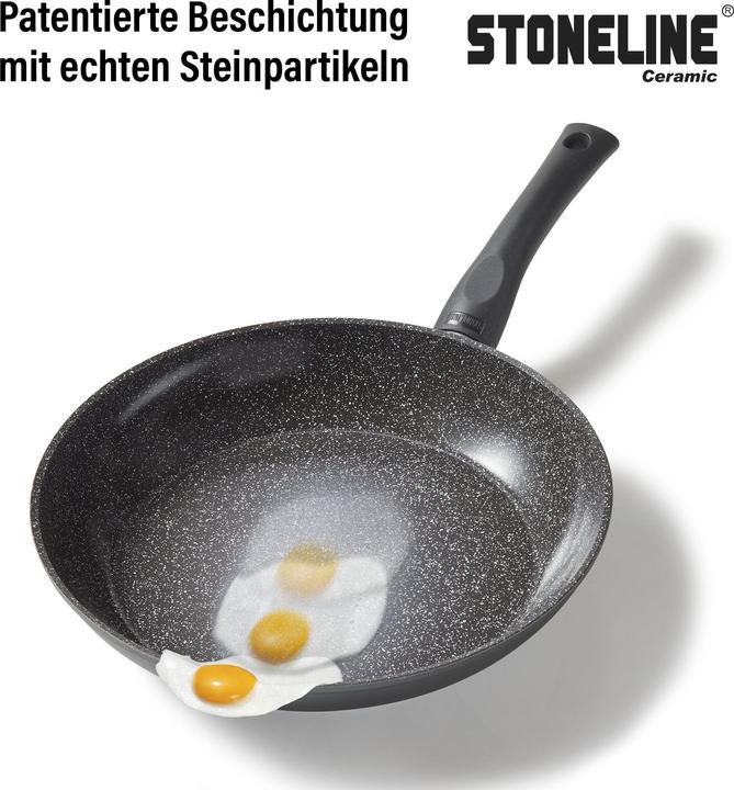 Actual product image Stoneline CERAMIC cookware set, 6 pcs. with glass lids (Pan set + pot set, Aluminium)