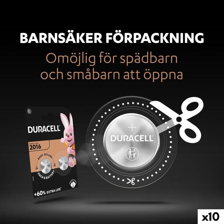 Image du produit Duracell CR2016 (10 pcs, CR2016)