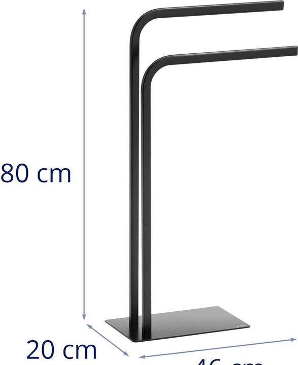 Actual product image Physa Towel Rail - 2 Bars - black
