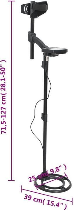 Image du produit VidaXL Détecteur 18 cm de profondeur de recherche Pinpoint et fonction Auto-Tune