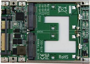 Produktbild StarTech SATA to Dual mSATA Adapter