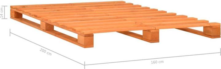 Actual product image vidaXL Bettgestell (160 x 200 cm)