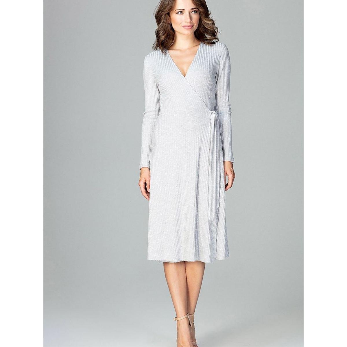 Lenitif, Damen, Kleider, Alltagskleid, Grau, (XL)