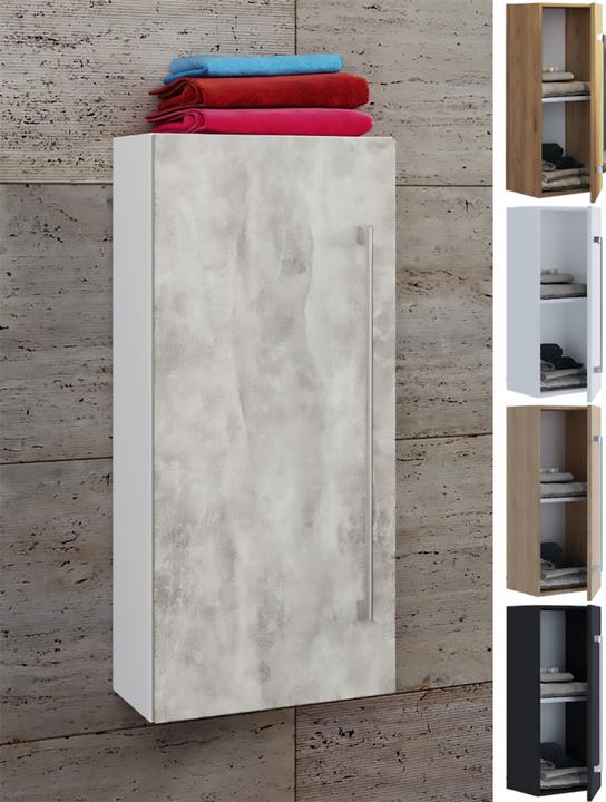 VCM Wooden Bathroom Furniture Midi Cabinet Badinos Revolving Door (33 x 22 x 75 cm)