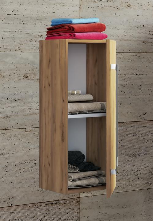 Actual product image VCM Wooden Bathroom Furniture Midi Cabinet Badinos Revolving Door (33 x 22 x 75 cm)