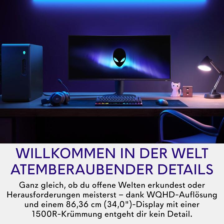 Productafbeelding Dell Alienware AW3425DWM (3440 x 1440 pixels, 34")