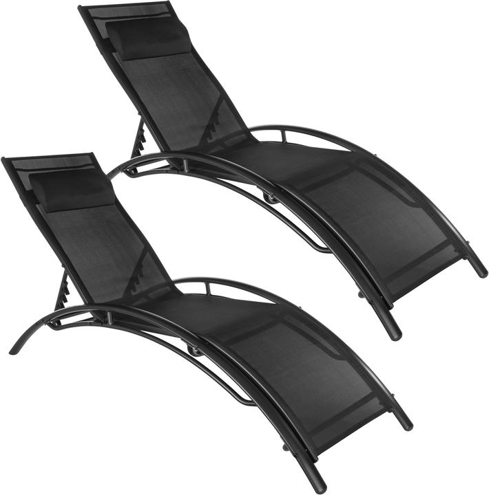 Image du produit tectake 2x Bains de soleil (158 cm)