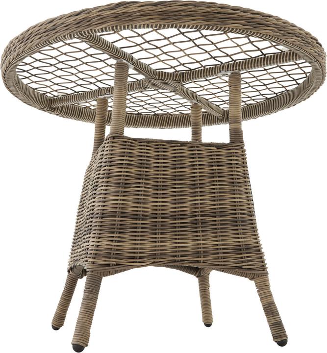 Produktbild tectake Aluminium Rattan Sitzgruppe Zürich 3+1