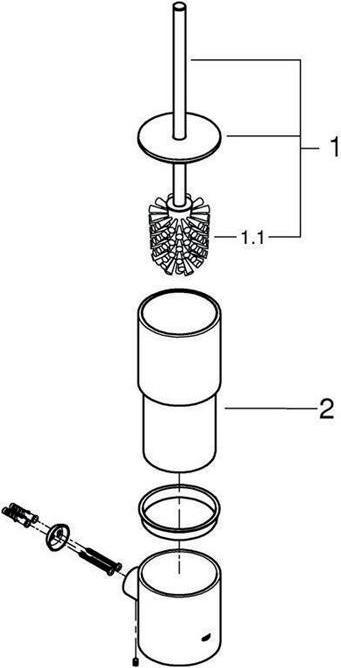 Immagine prodotto Grohe Set di spazzole per la toilette Atrio