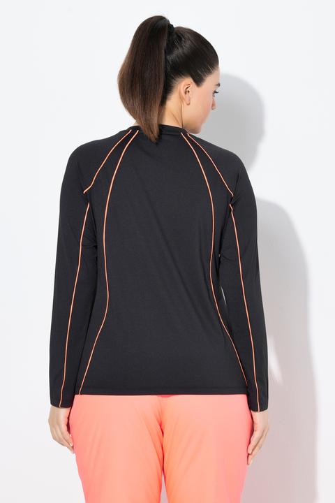 Immagine prodotto Ulla Popken Maglia funzionale dal taglio aderente con protezione UPF 50+, scollo a V e maniche lunghe (42, 44)