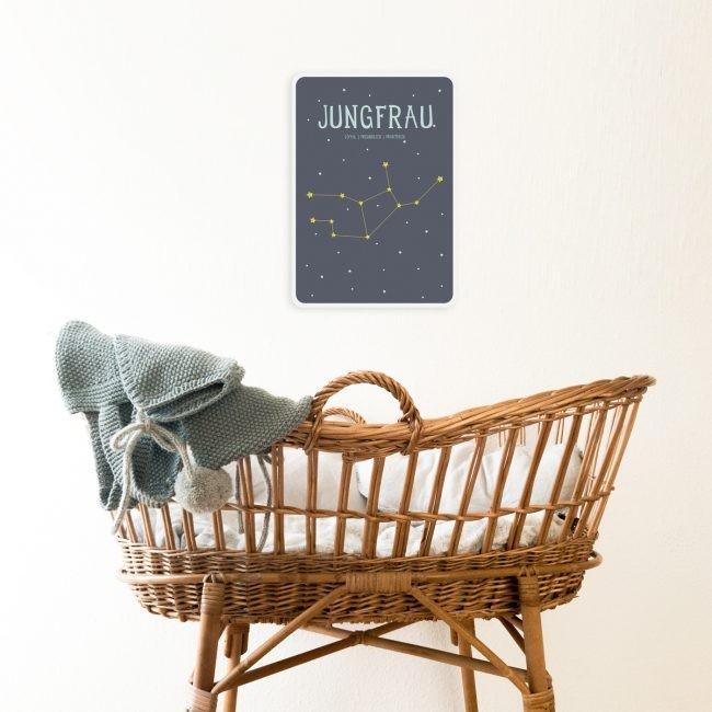 Produktbild Milestone Sternzeichen Postkarte / Poster im A4 Format, Jungfrau