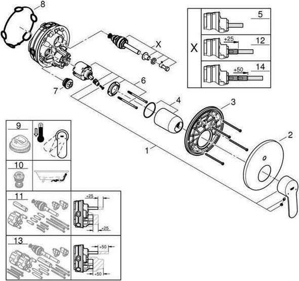 Produktbild Grohe Eurostyle Cosmopolitan Einhand-Wannenbatterie