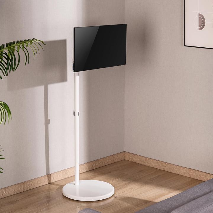 Image du produit Maclean Stojak podłogowy na monitor/TV MC-970 W, mobilny, sprężyna gazowa (Sol, 35", 10 kg)