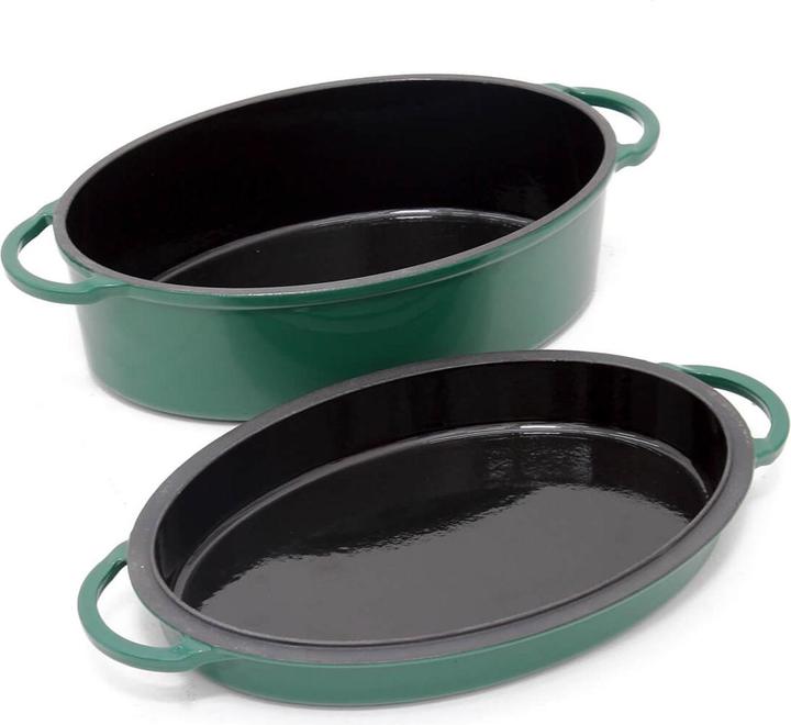 Actual product image Big Green Egg Green Dutch Oven Oval