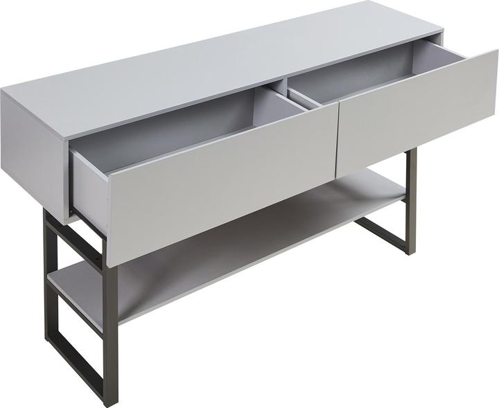 Produktbild En.Casa Konsolentisch Varberg 75x120x30 cm Hellgrau