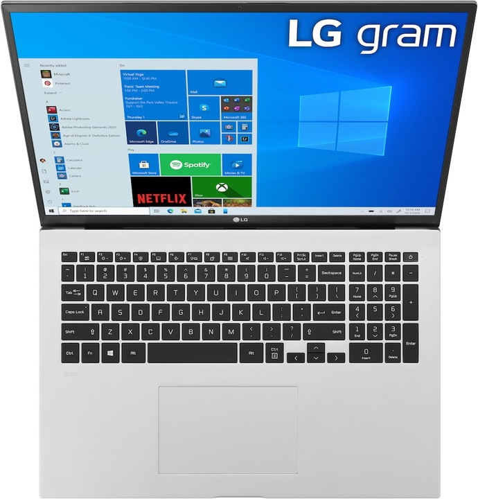 Actual product image LG gram 17Z90P (17", Intel Core i7-1165G7, 16 GB, 1000 GB, DE)