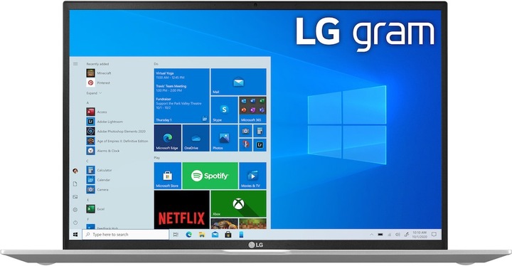 Actual product image LG gram 17Z90P (17", Intel Core i7-1165G7, 16 GB, 1000 GB, DE)