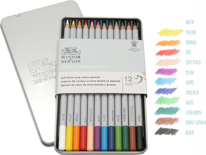 Produktbild Winsor & Newton Precision Pencil Coloured (12 pcs) (837245) (12x)