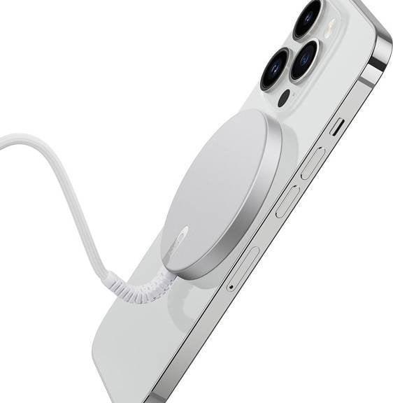 Produktbild ESR Halolock Mini Magnetic Magsafe Wireless Charger Silver (15 W)