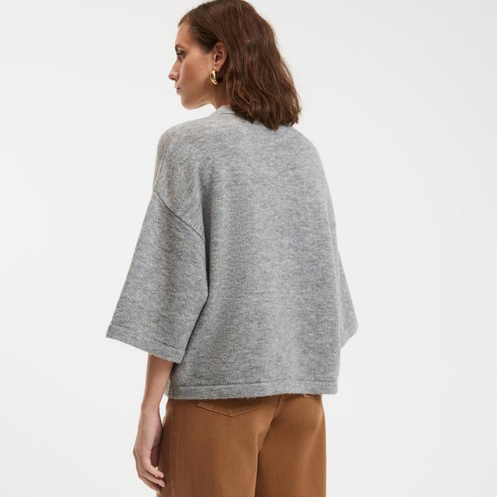 Produktbild La Redoute Collections Locker sitzender Pullover mit Rundhalsausschnitt aus Grobstrick (S)