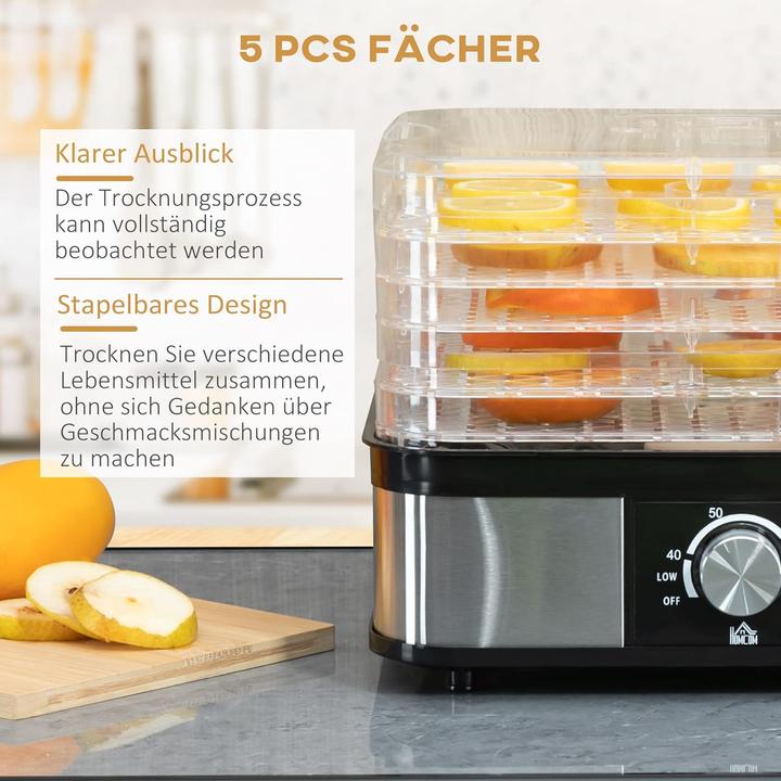 Produktbild Homcom Dörrgerät mit 5 Einlegefächer