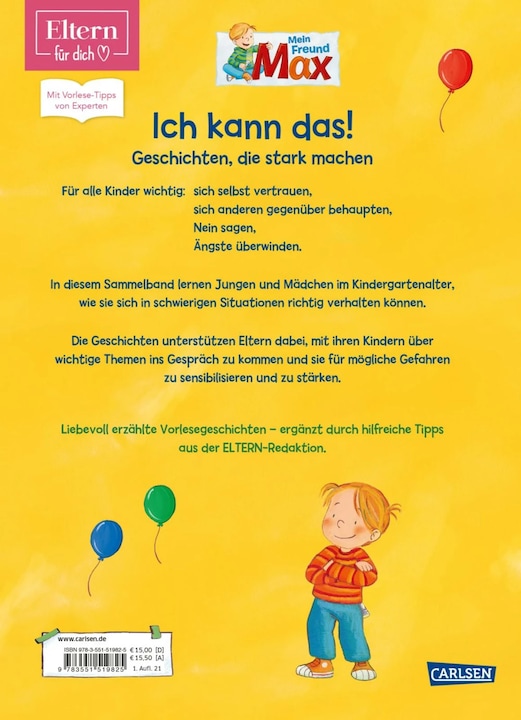Produktbild Ich kann das! Geschichten, die stark machen (ELTERN-Vorlesebuch) (Deutsch, Christian Tielmann, 2021)