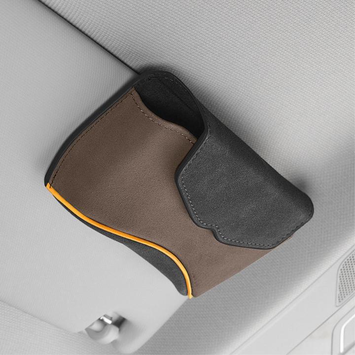 Productafbeelding Cover-Discount Brillenkoker voor in de auto met clip voor zonneklep