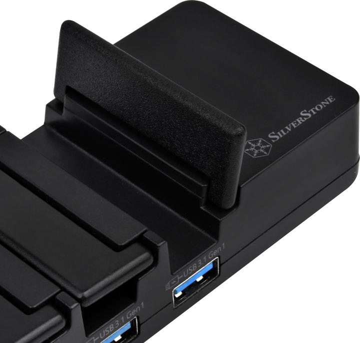 Produktbild Silverstone SST-UC03B-PRO - USB Lade Station, 7 Port - 36 Watt (USB-B, 7 Ports)