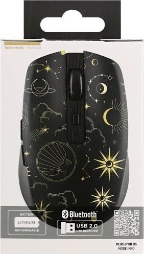 Actual product image T'nB Souris Sans Fil Exclusiv' (Noir/Or) (Wireless)